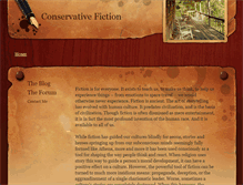 Tablet Screenshot of conservativefiction.com